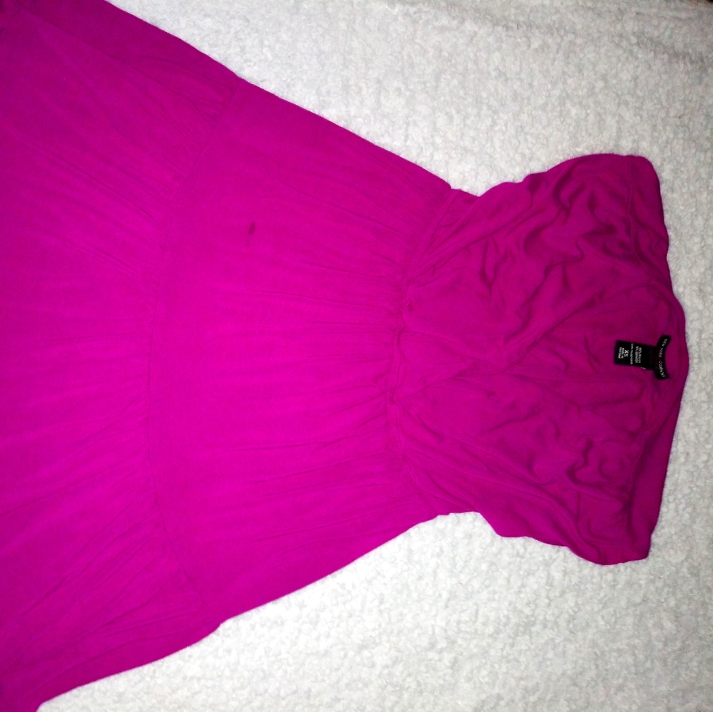 Purple stretch dress worn 1 time for pictures